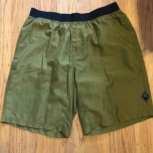 Prana Olive Green Athletic Shorts